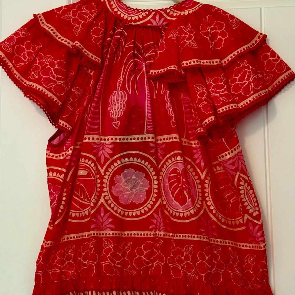 Farm Rio summer sunrise boho blouse - Picture 3 of 9